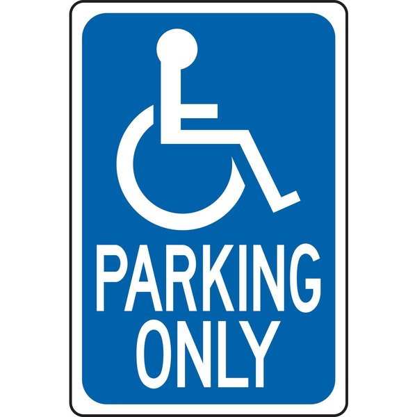 Hy-Ko Handicapped Parking Sign 12" x 18" A10734